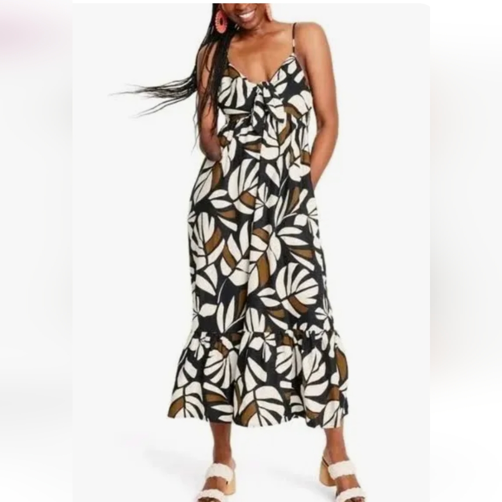 Tabitha Brown Botanical Print dress